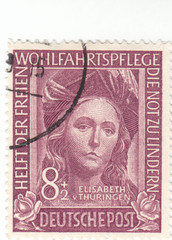 Germany – Scott # B310 -8p + 2p Red Purple – Semi-postals – Used