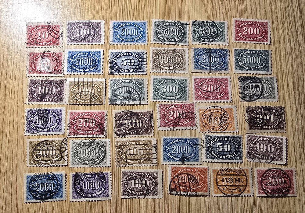 1920’s Germany Hyperinflation Stamps