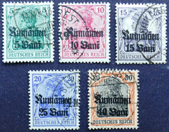 Military Administration In Romania MiNr. 8-12 Canceled ( AL 086)