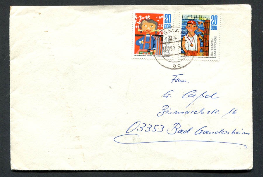 Germany – DDR : Nice cover from 1974 – Wismar – used