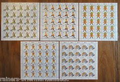 25 x Series No. 1726 – 1730 mint never hinged sheet Heinrich Hoffmann Mi. 375 Euro