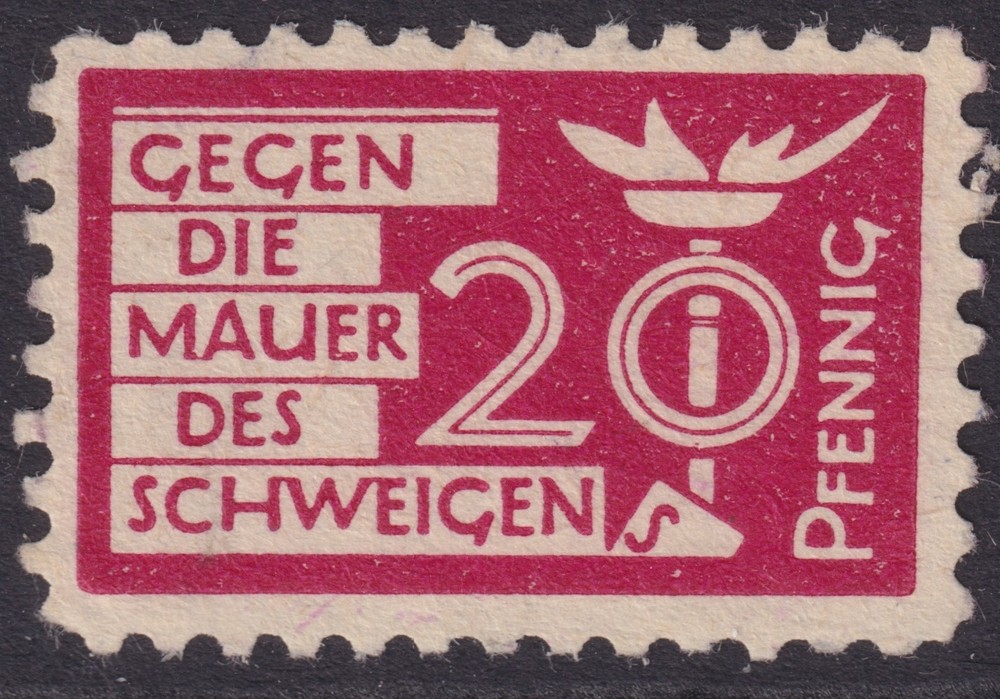 Lot Stamp Germany Local Schweigen „Against the Wall of Silence“ MNG