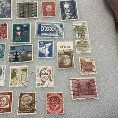 30 USED/Cancel mixed West Germany Deutsche Bundespost 1950-1990 Stamps. $1Ships.