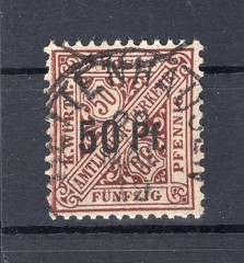 Württemberg 255 Used Stamp Echt Gestempelt BPP Certificate Signatur