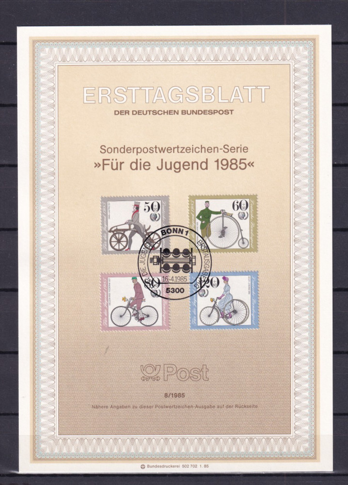 Bundesrepublik ETB 1242-5 Scott B620-3 Bicycles