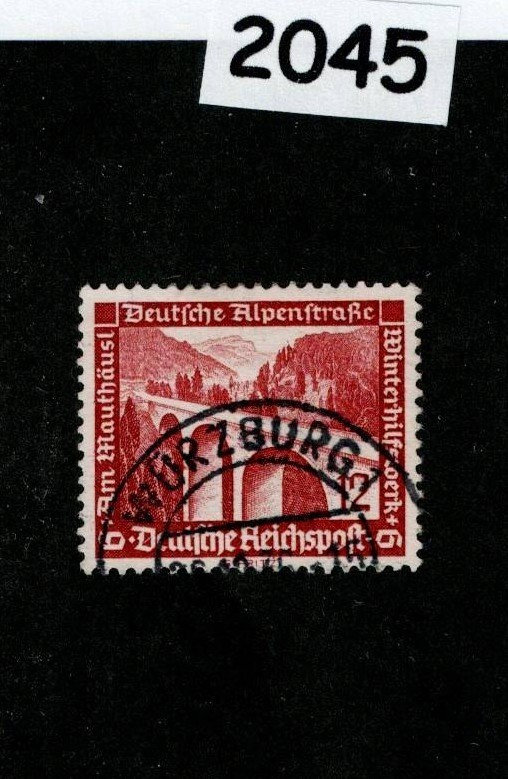 Used stamp Scott B98 1937 Winter relief Culture fund Germany #2045