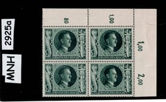 MNH stamp block B232 Adolf Hitler 1943 54th Birthday WWII Germany #2925a