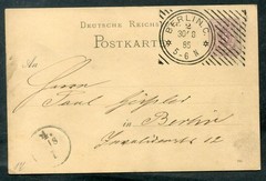 DR Pfennig Issue 1885 Hoster Machine Cancellation Stamp On Site GA1746