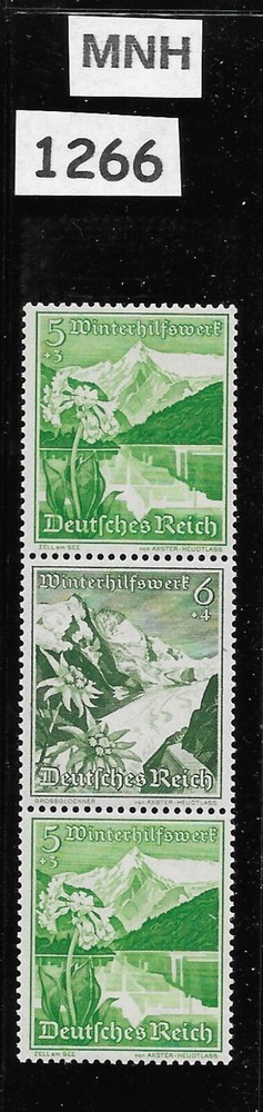 #1266 MNH stamps B125 & B126 Germany 1938 Winter Relief / Architecture