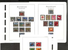 Germany Stamp Collection in Hingless Lighthouse Album Springback Binder 1954-76