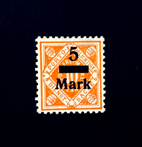 WURTTEMBERG Stamp – 1916 District Postage Official Overprint Mint NG r53