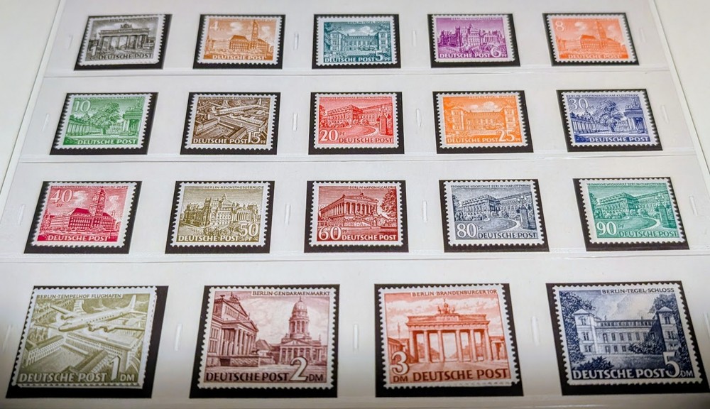 GERMANY 1949, MI. 42-60, LUXURY MNH COMPLETE SET.