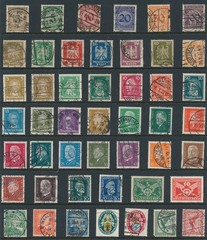Lot-R Stamp Germany Inflation Eagle Munich Rhineland Famous People Hindenburg U