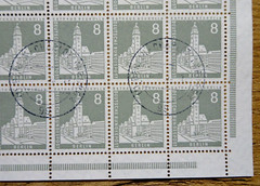 98 x Berlin No. 143 sheets – pcs Stempel Charlottenburg Michel €980.00 used