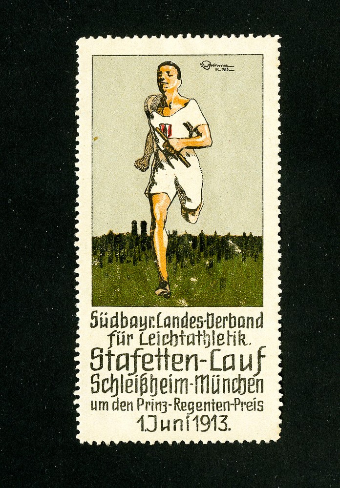 Germany Stamps Superb 1913 perfect condition sports label