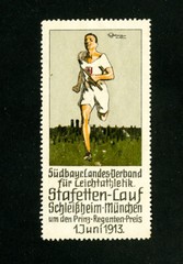Germany Stamps Superb 1913 perfect condition sports label