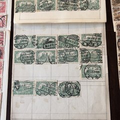 1920 INVESTORS LOT GERMANY STAMPS ON PAGES BERLIN POST OFFICE, MANY PERFINS