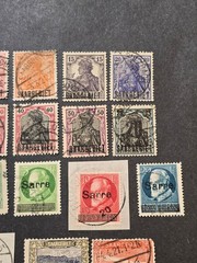 $225 CV Imperial German Saargebiet Stamp Lot Sarre Overprints Germany SAAR 1920s