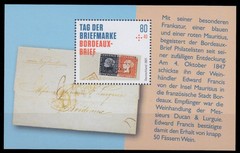 Federal Republic Block 88 Stamp Day 2021, Bordeaux Cover, MNH