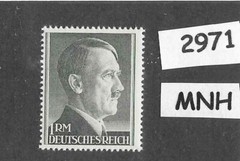 #2971 Very Nice MNH 1RM Third Reich Adolph Hitler stamp / 1942-1944 / Sc 524