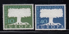 WEST GERMANY Europa 1957 MNH set