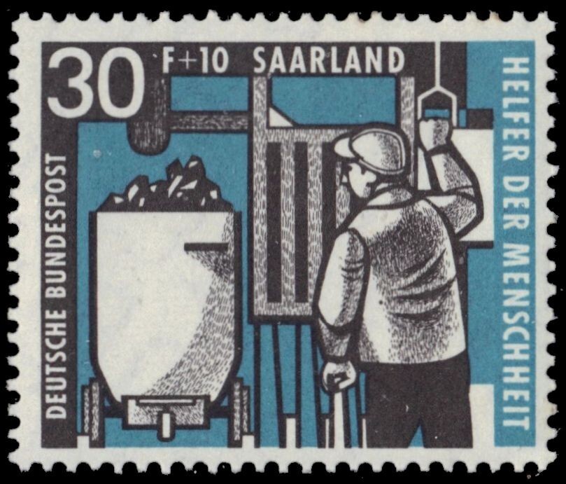 SAAR B120 – Berlin Youth Education Fund „Miner and Coal Excavator“ (pb55834)