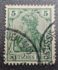 Stamp Germany Deutsches Reich Germania 5 Pfennig 1905 Mi. Nr. 85 [🇩🇪39673-6]