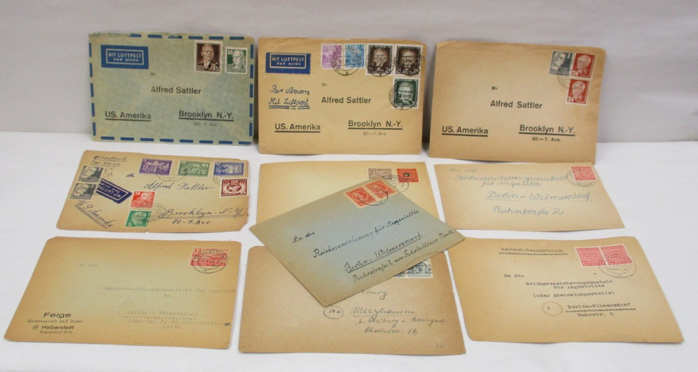 10 1950s East German Postal Covers Collection Lot