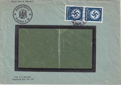 Card Stamp Germany Mi Dienst Official 133 WWII 1935 Frankfurt