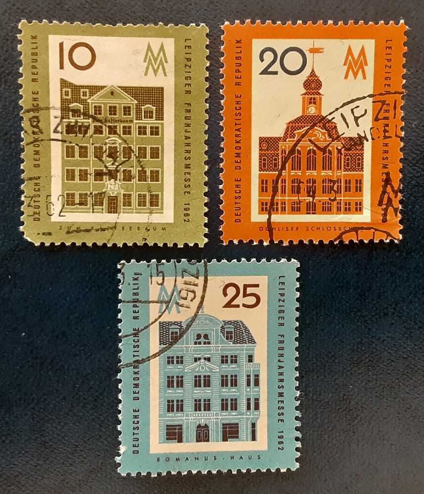 DDR Germany 1962 CTO (see Note) Leipzig Spring Fair Mi 873-5 Scott 595-7 F 21-1