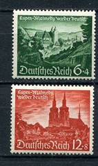 German Reich WW II : Eupen and Malmedy set from 1940 – mint
