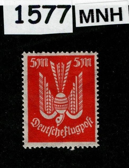 MNH stamp Sc C11 5 Mark Airmail Flugpost German Republic 1922-1923 #1577