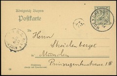 Germany Bavaria Munich Translated Stationery Postal Card 1903 Europe