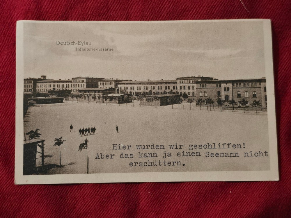 CAN’T SHAKE A SAILOR!~ KRIEGSMARINE INFANTRY BARRACKS Postcard WW2 WWII German