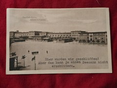 CAN’T SHAKE A SAILOR!~ KRIEGSMARINE INFANTRY BARRACKS Postcard WW2 WWII German