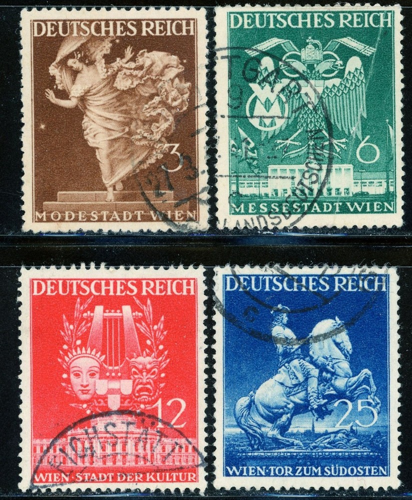 Stamps Germany, Scott # 502-505 used, complete set