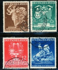 Stamps Germany, Scott # 502-505 used, complete set
