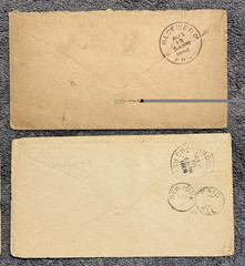 1880s Württemberg to USA Covers Lot x4 Stuttgart Ravensburg 10Pf Pairs Transatla