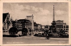 MARKKLEEBERG 1948 Postcard SBZ Allied Numeral Cancel Leipzig Karl Marx Platz