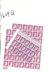 ADOLPH HITLER PURPLE STAMP LOT OF 63 STAMPS MNH 1609Q