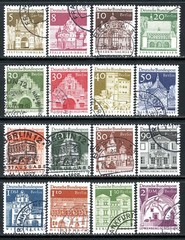 Stamps Germany-Berlin, Scott # 9N235-9N250 used, complete set