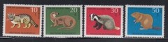 WEST GERMANY Wildcat, Otter, Badger & Beaver MNH set