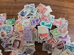1919-1959 WWII areas – Lot of 400 different Stamps – Used Reich Bl1