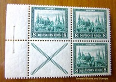 EBS Germany 1930 Welfare – Buildings se-tenant X tab Michel W37 – MNH** cv $244