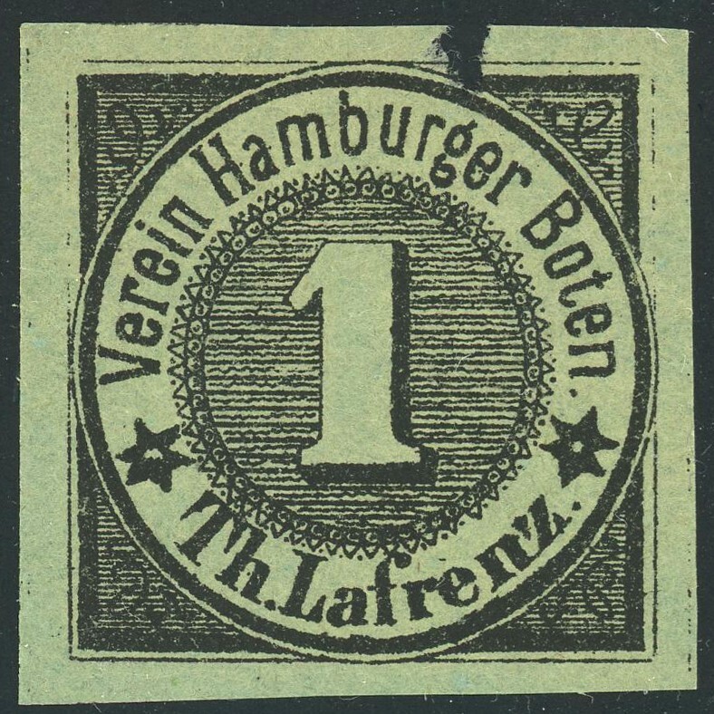 Hamburg Private Local Post Shipping Label Delivery Service 1pf Postage Germany