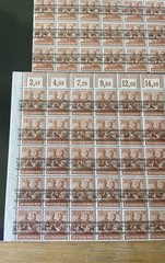 1948 Lot Of 2 X 50 Blocks Stamp Germany Allied Occupation Overprint. 24pf. MNH