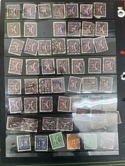 Germany Deutsches Reich Used Stamp Collection 50 15 30 Orange Green Purple