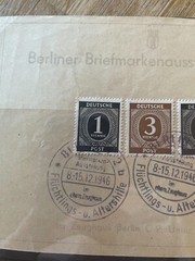 Germany Berliner briefmarken ausstellung 1946 special pmk sheet