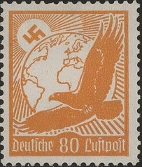 Stamp Germany Mi 529-37x Sc C46-54 1934 3rd Reich War Era Airmail Globe MNH