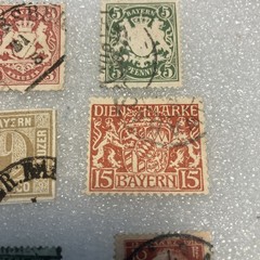9 USED Antique Bavaria Bayern Stamps, 1850-1920. Nice Mixed Lot; $1 Ships. DEAL!